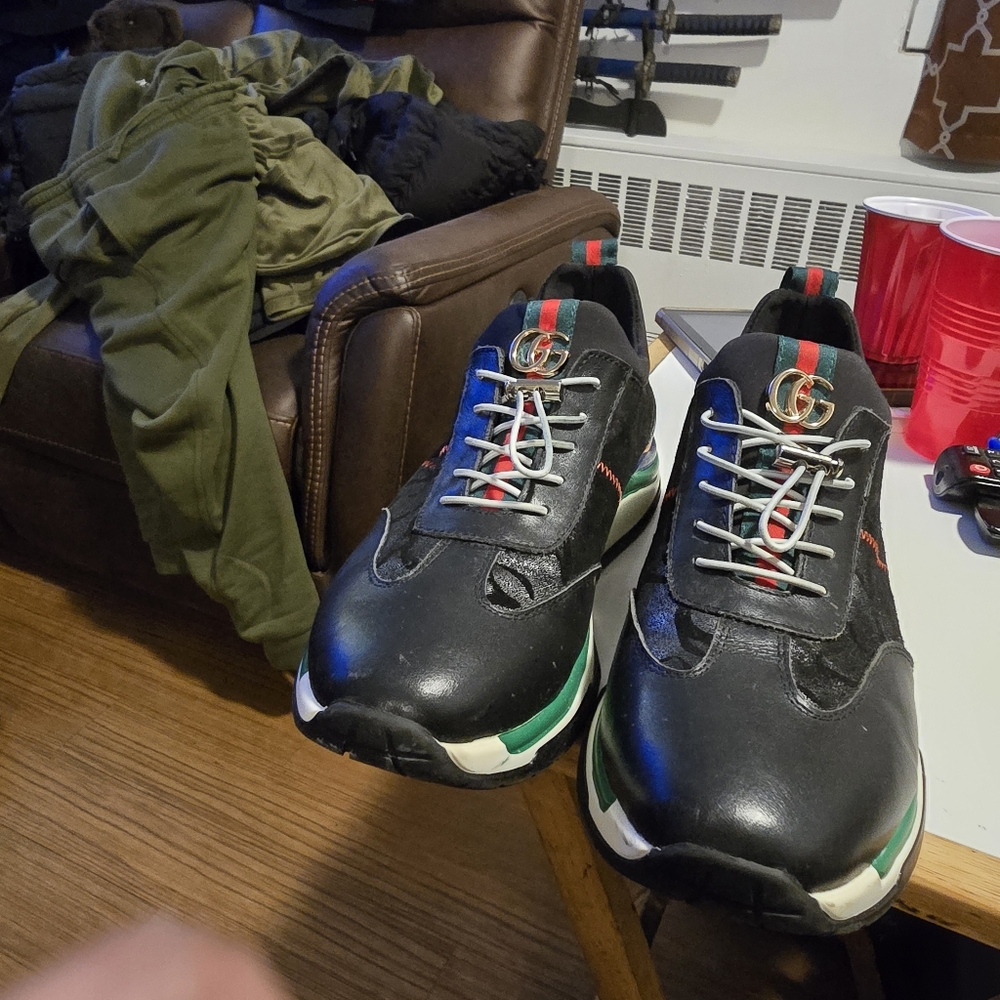 Stylish Black and Multicolor Men's Sneakers